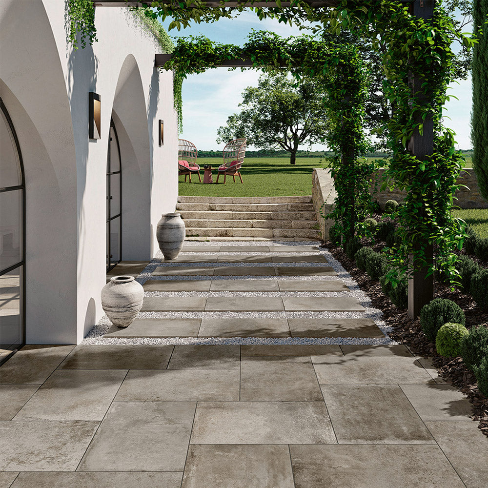 Memphis Grey 600x900mm Outdoor Concrete Look Porcelain Tile - Durable Patio & Garden Flooring for Modern Landscaping