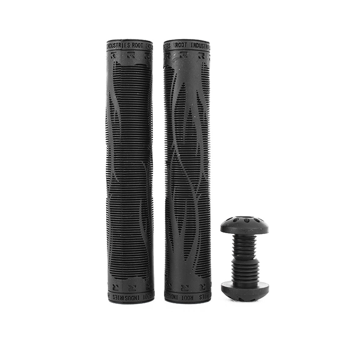 Root Industries R2 Air Grips - Premium Black BMX Bike Handle Grips for Extreme Sports & Stunt Riding - Perfect for BMX, Mountain Bikes & Dirt Jumping