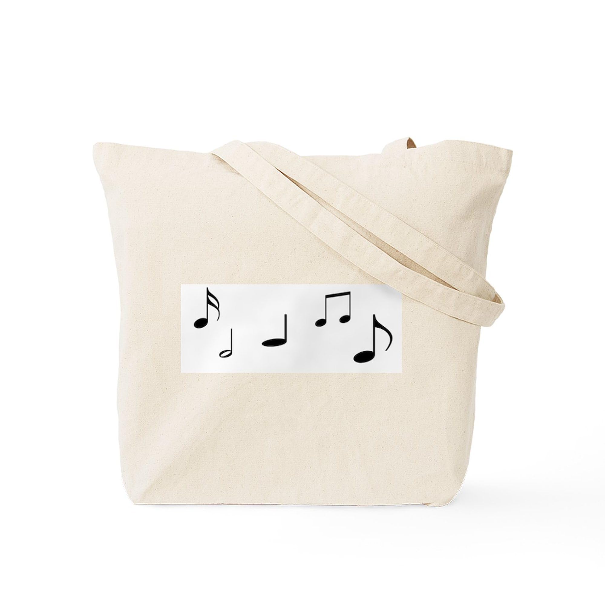CafePress 'I Teach The World To Sing' Natural Canvas Tote Bag - Eco-Friendly Reusable Shopping Bag for Teachers, Choir Members & Music Lovers - Perfect for School, Groceries & Beach