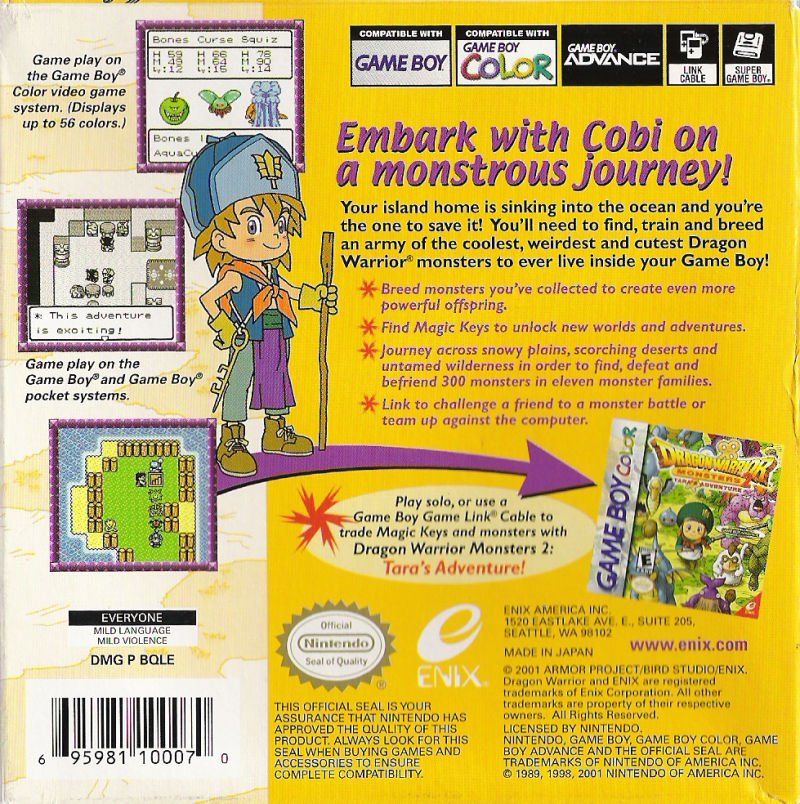 Dragon Warrior Monsters 2: Cobi's Journey - Classic RPG Adventure Game for Nintendo Switch & Handheld Consoles - Perfect for Fantasy Gaming Enthusiasts & Retro RPG Collectors