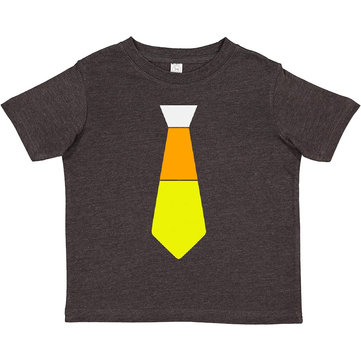 Inktastic Halloween Candy Corn Tie Toddler T-Shirt - Cute Halloween Outfit for Boys & Girls - Perfect for Trick-or-Treating, Halloween Parties & Family Photos
