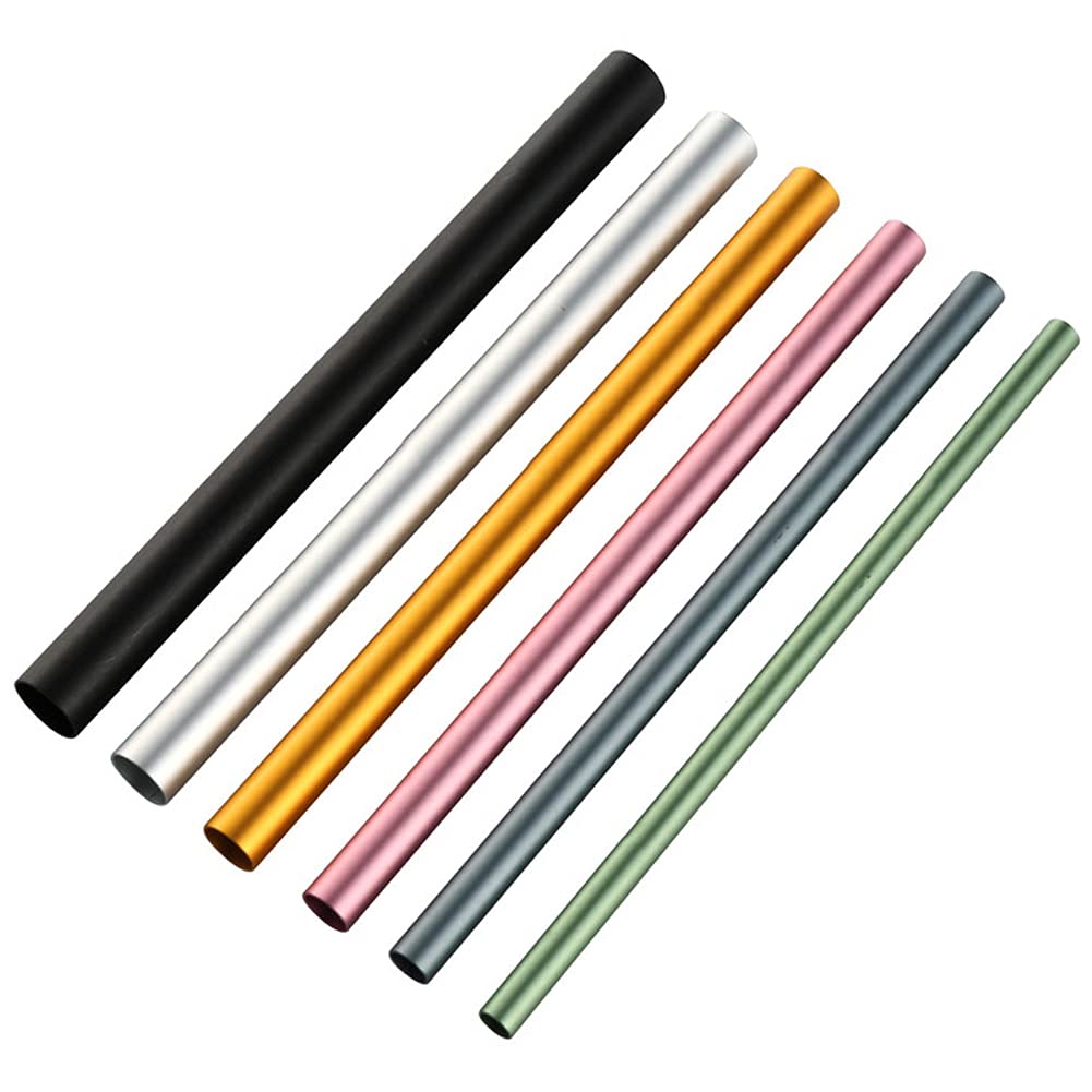 6Pcs Professional Metal Nail Art C Curve Rod Stick Shaping Tube - French Acrylic Nail Tips Pressing & Shaping Tools for Manicure & Nail Salon Design - Perfect for DIY Home Nail Art & Professional Salon Use
