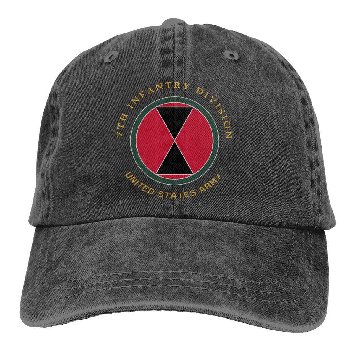 7th Infantry Division Adjustable Baseball Cap - Vintage Military Dad Hat & Trucker Cap for Men - Perfect for Outdoor Activities, Sports, and Casual Wear