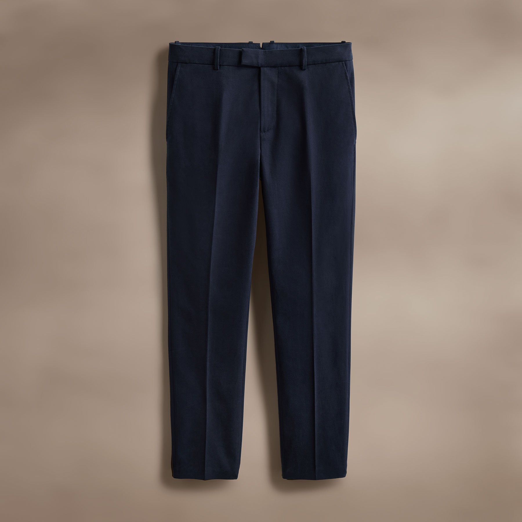 Premium Cashmere Touch Twill Pants for Women - Classic Navy Blue - Comfortable Office Wear & Business Casual Trousers