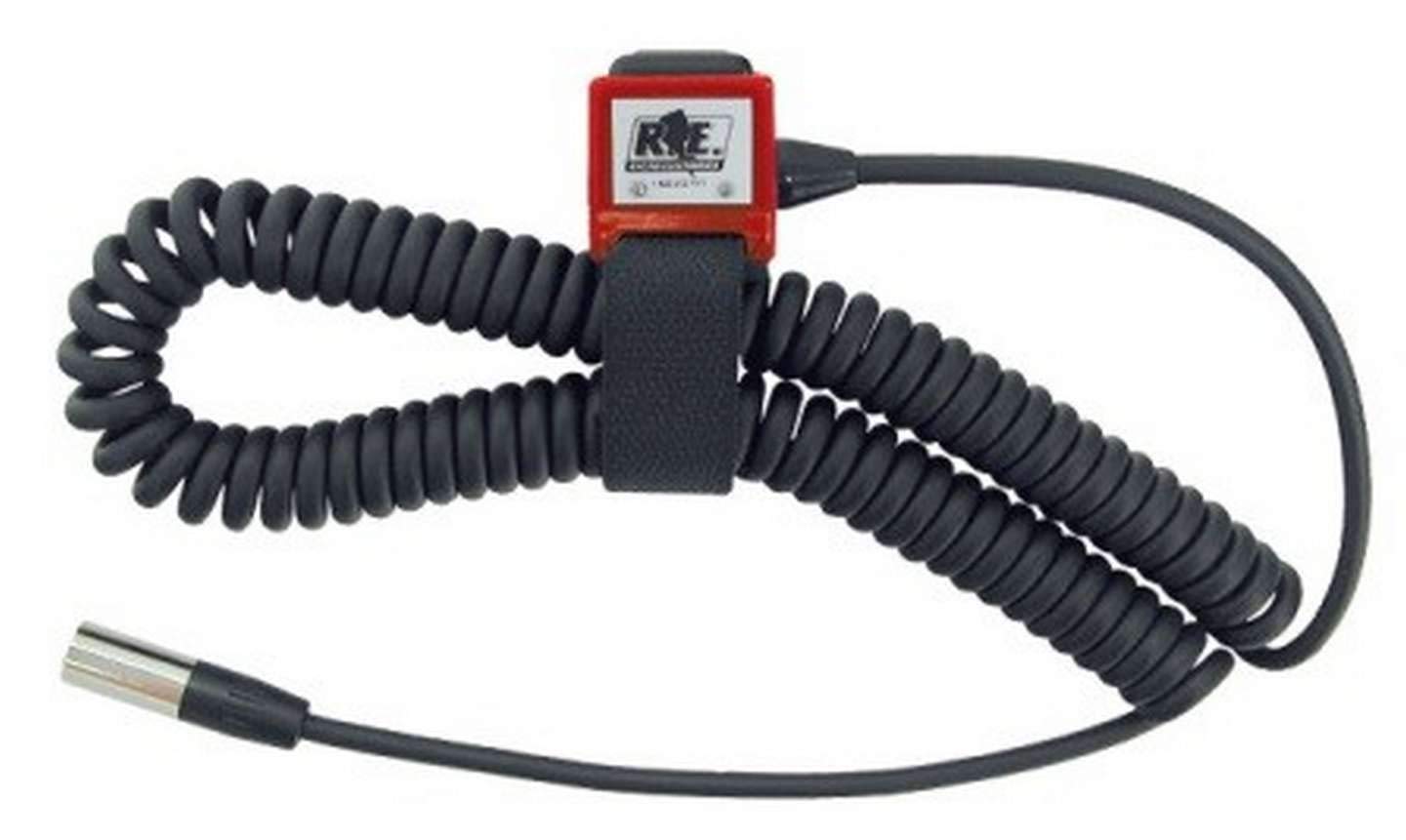 RE703 Push-to-Talk Switch - Professional Two-Way Radio Communication Button for Security, Construction & Emergency Teams (PTT Switch for Motorola, Kenwood Radios)