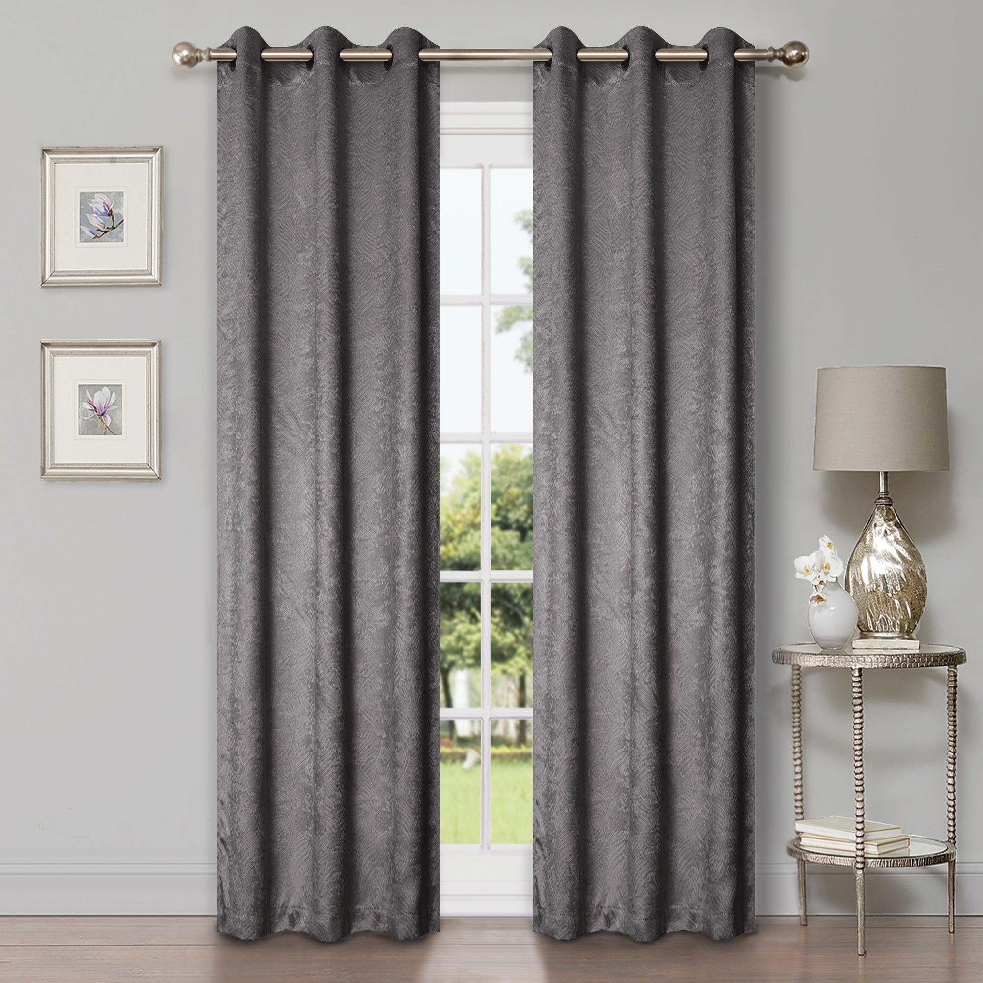 Waverly Thermal Blackout Grommet Curtain Panels - 2-Piece Set (42 Inch) for Bedroom & Living Room Window Treatments | Noise Reducing & Energy Efficient Window Drapes