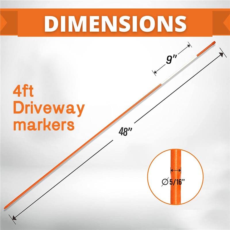 4ft Pro Snow Stakes - 48