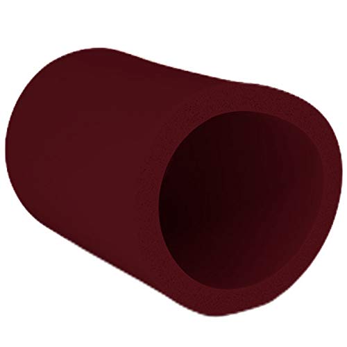 Blank Thick Foam Old School Can Coolers (6 Pack, Burgundy) - Insulated Beer Can Sleeves for Camping, BBQs & Outdoor Parties