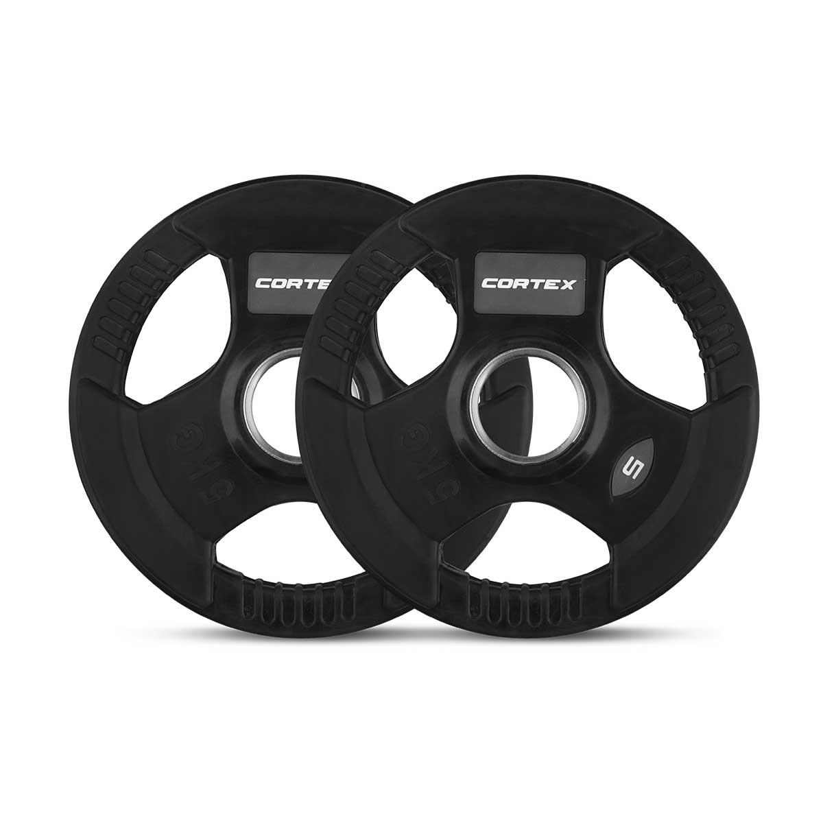 CORTEX 45kg Tri Grip V2 50mm Olympic Dumbbell Set - Professional Weight Lifting Equipment for Home Gym & CrossFit Training