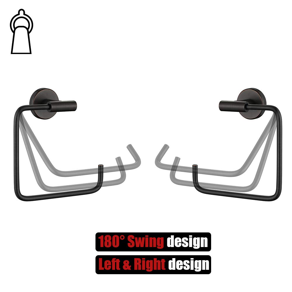 Oil Rubbed Bronze Towel Ring - 6
