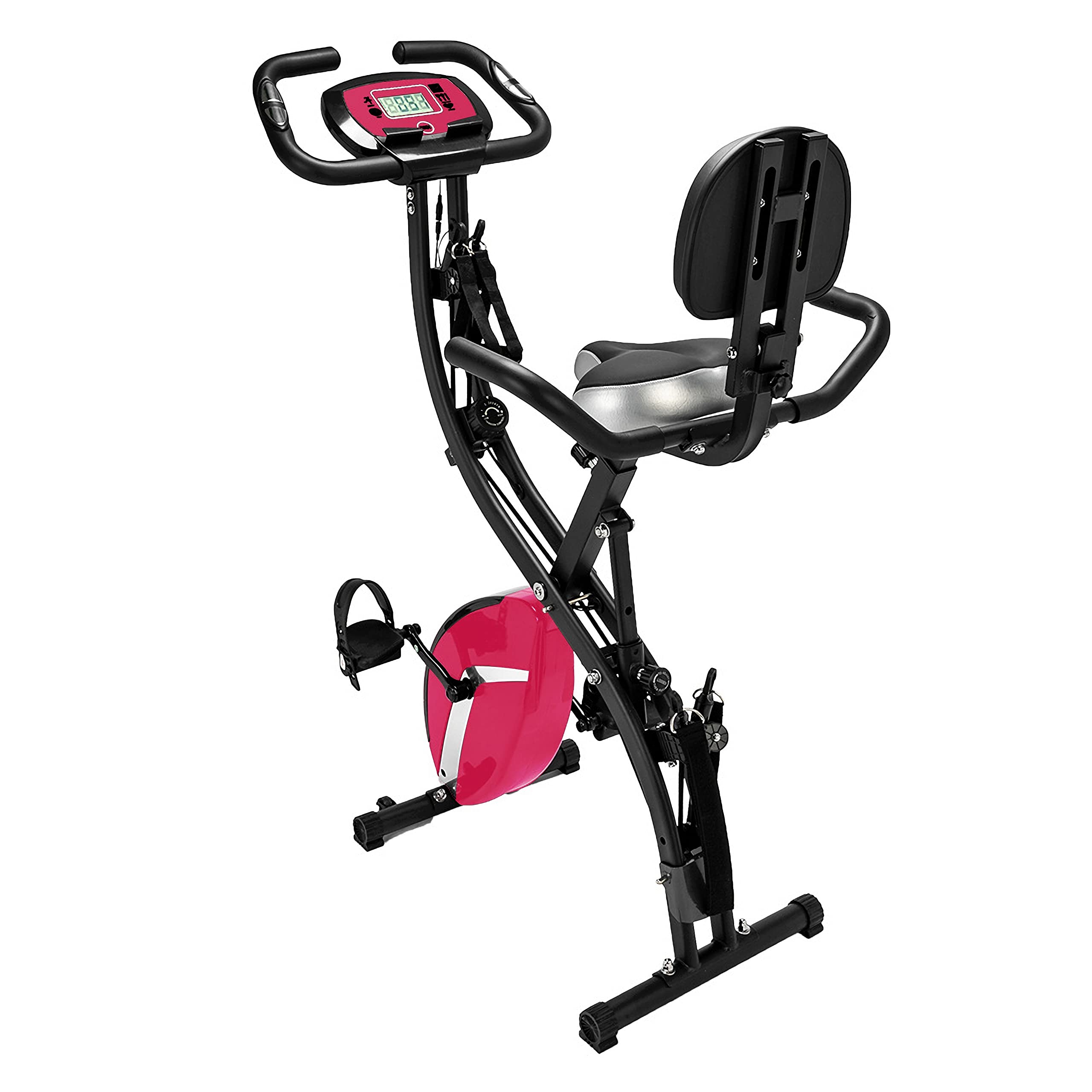 TXDWYF Folding Exercise Bike - Magnetic Upright & Recumbent Stationary Bike for Indoor Cycling, Workouts & Home Gym - Compact Space-Saving Design for Apartments, Office & Small Spaces
