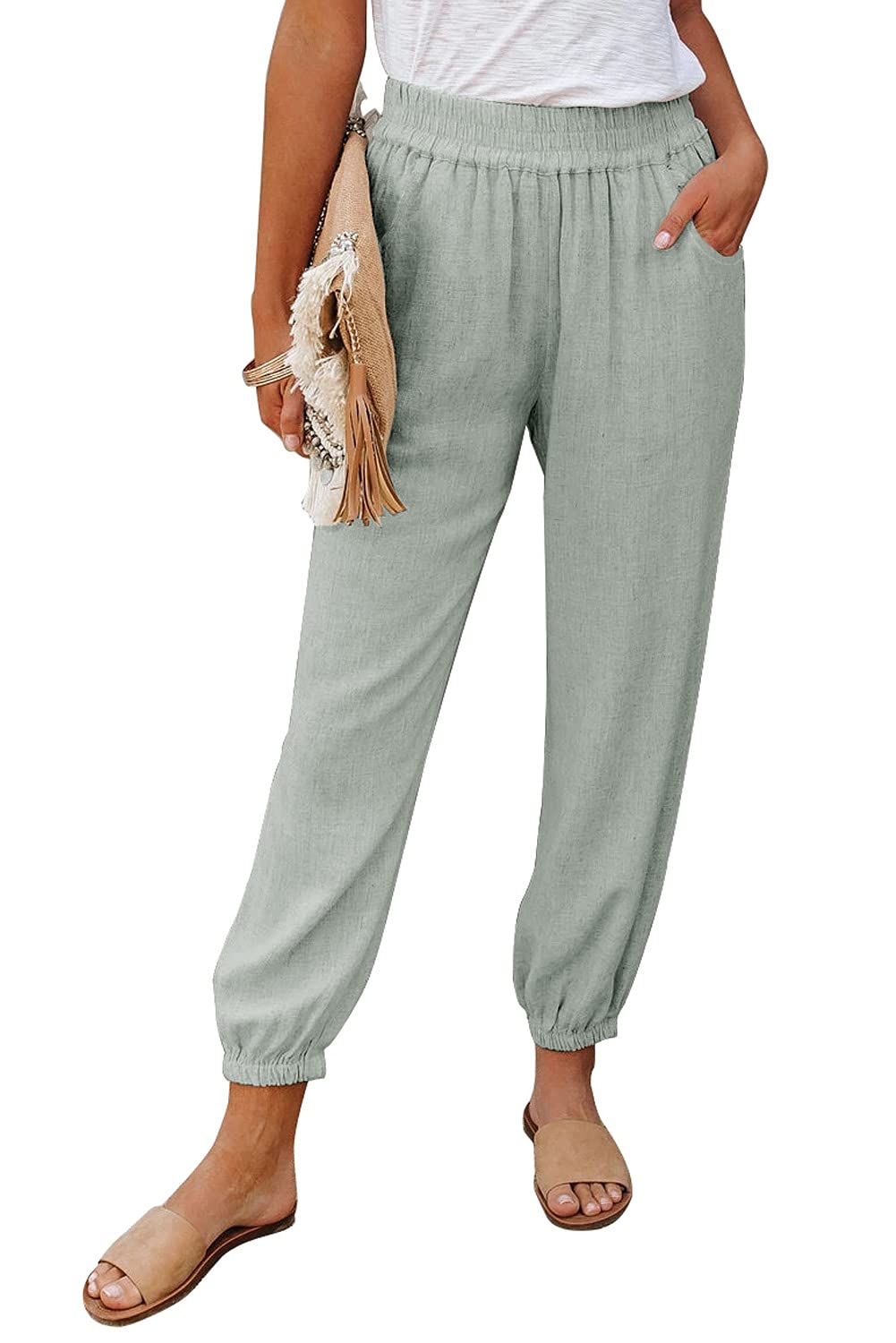 Melliflo Women's High Waisted Jogger Pants with Drawstring & Pockets - Soft Athletic Sweatpants for Running, Yoga, Lounge & Casual Wear