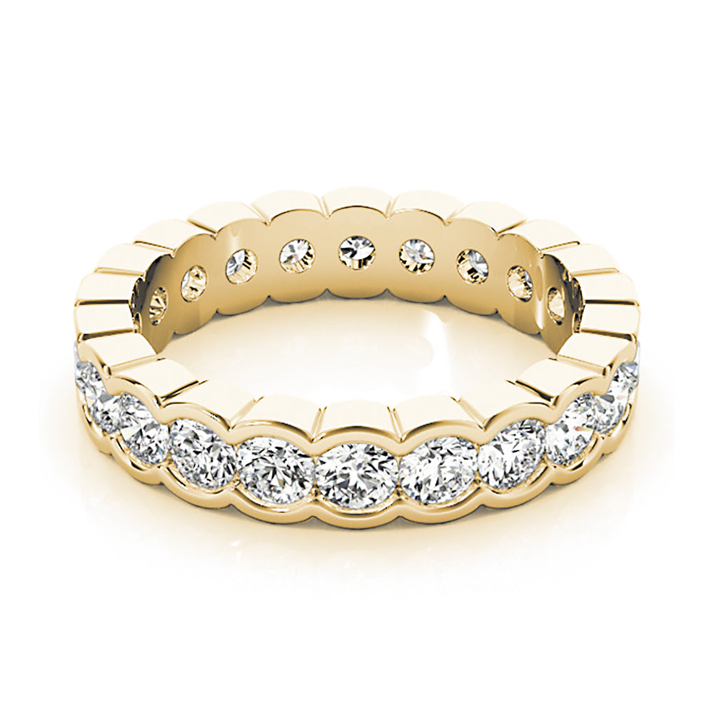3.00 Carat Total Weight (CTW) Round Diamond Eternity Band Ring - 14K White Gold Wedding Band, Anniversary Gift for Her, Perfect for Bridal Jewelry & Special Occasions