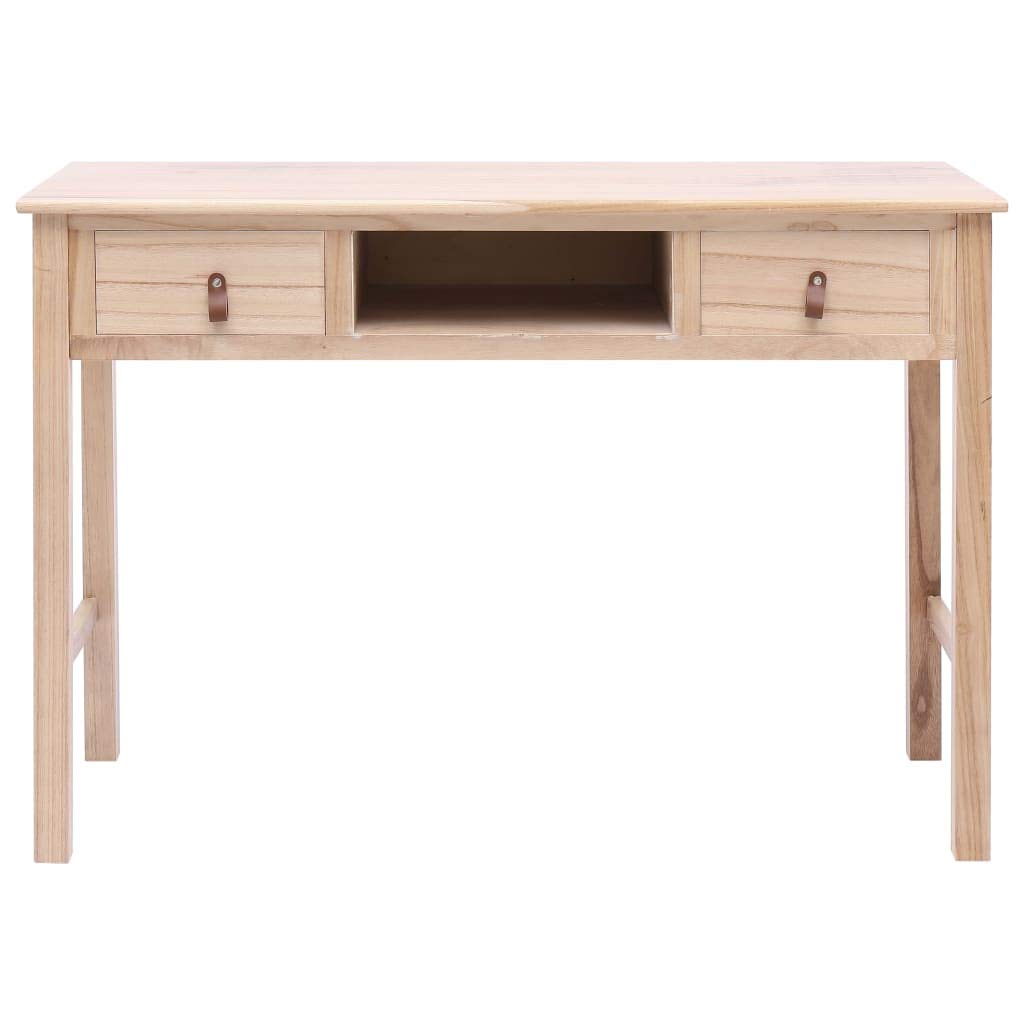 FAMIROSA Natural Wood Writing Desk 43.3