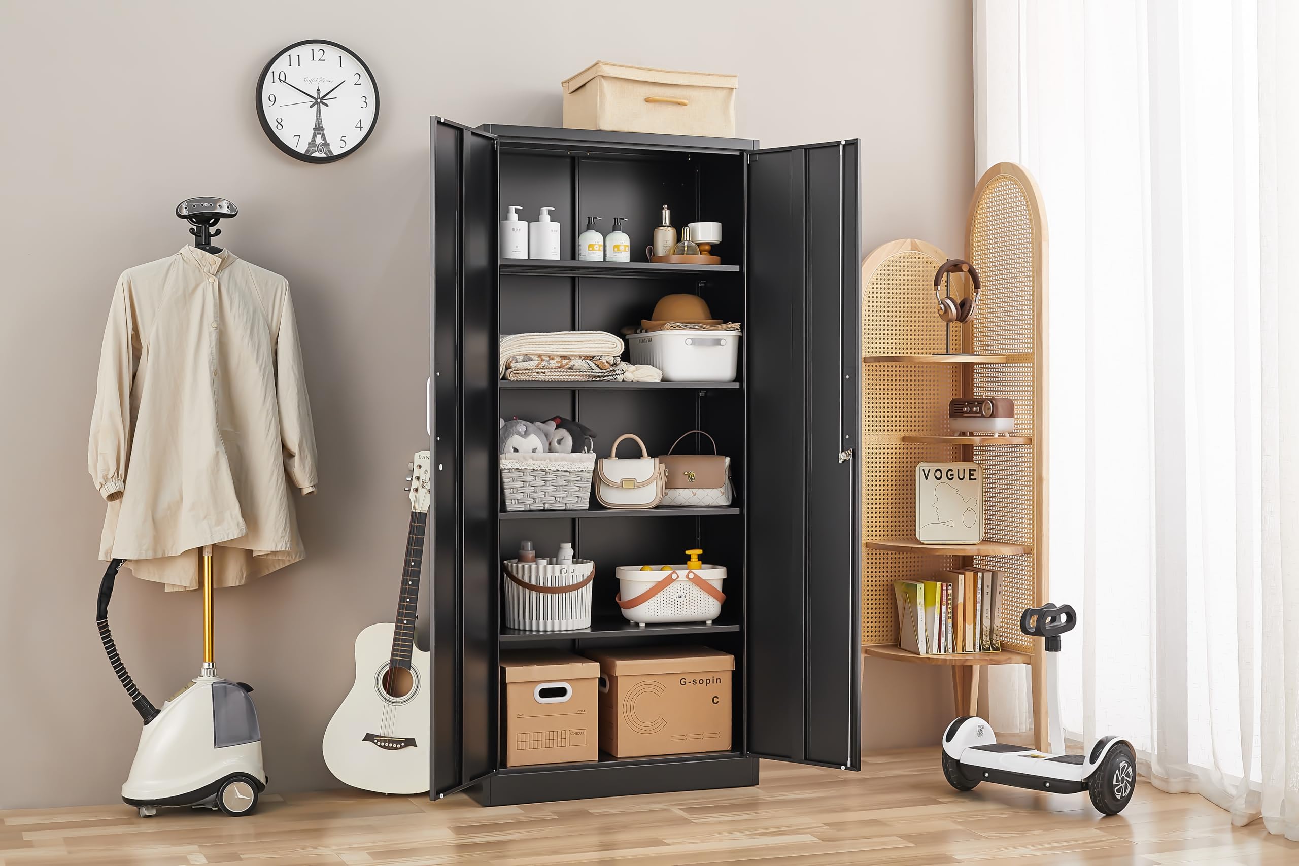 Heavy Duty Metal Storage Cabinet with Adjustable Shelves - 71