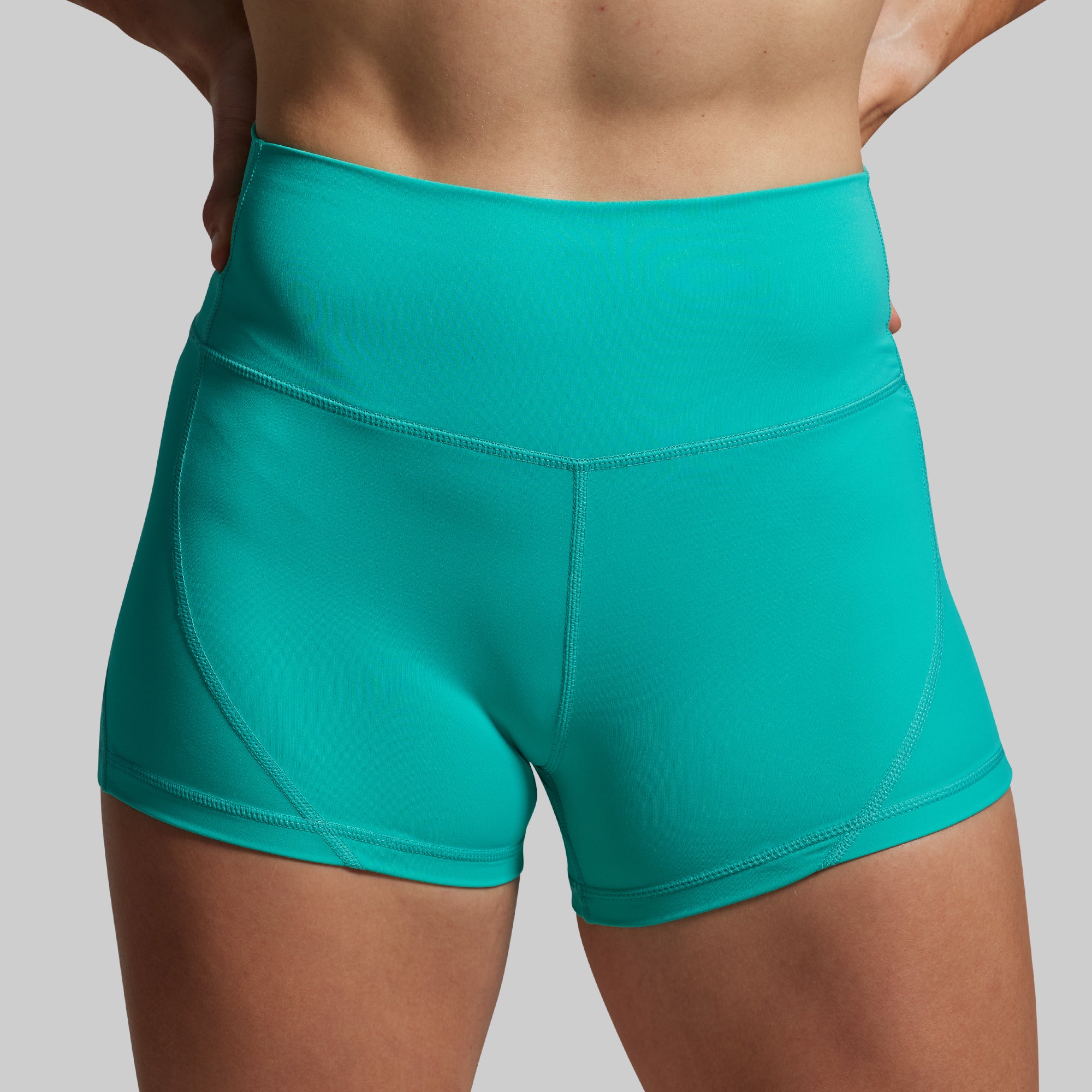Sexy High Waisted Booty Shorts Set - Women's Workout & Swimwear for Pool, Beach, Gym, and Yoga