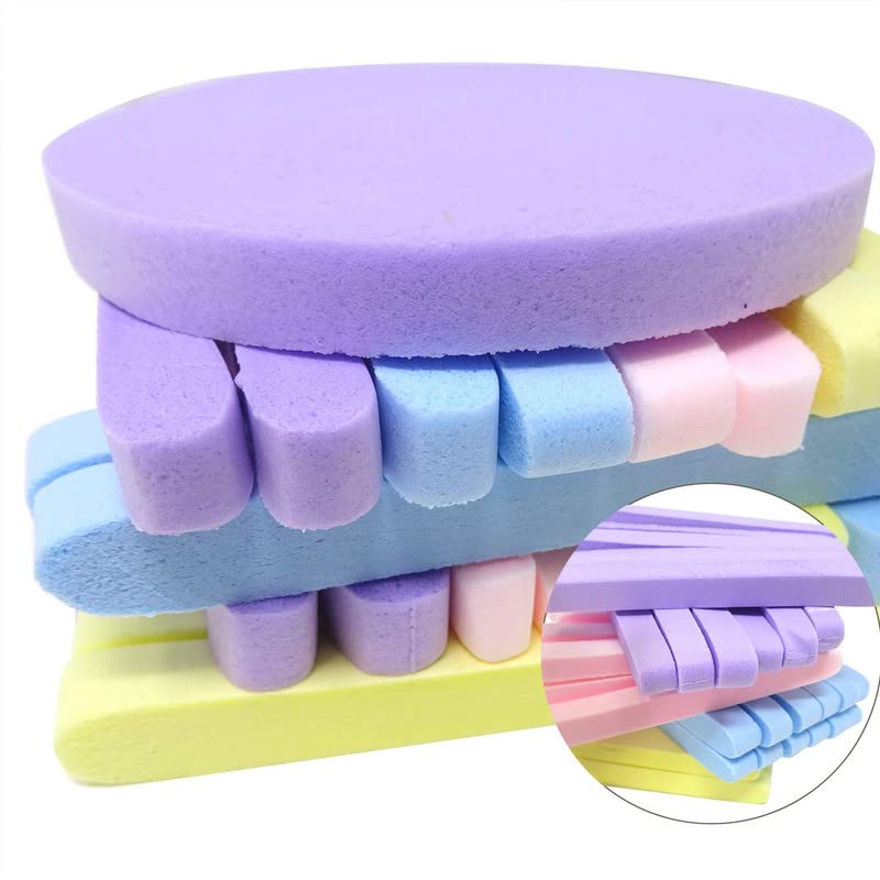 12PCS Compressed Facial Sponge Sticks - Round Makeup Remover & Cleansing Pads for Women | Gentle Exfoliation & Skin Care | Perfect for Travel, Daily Makeup Removal & Spa Days
