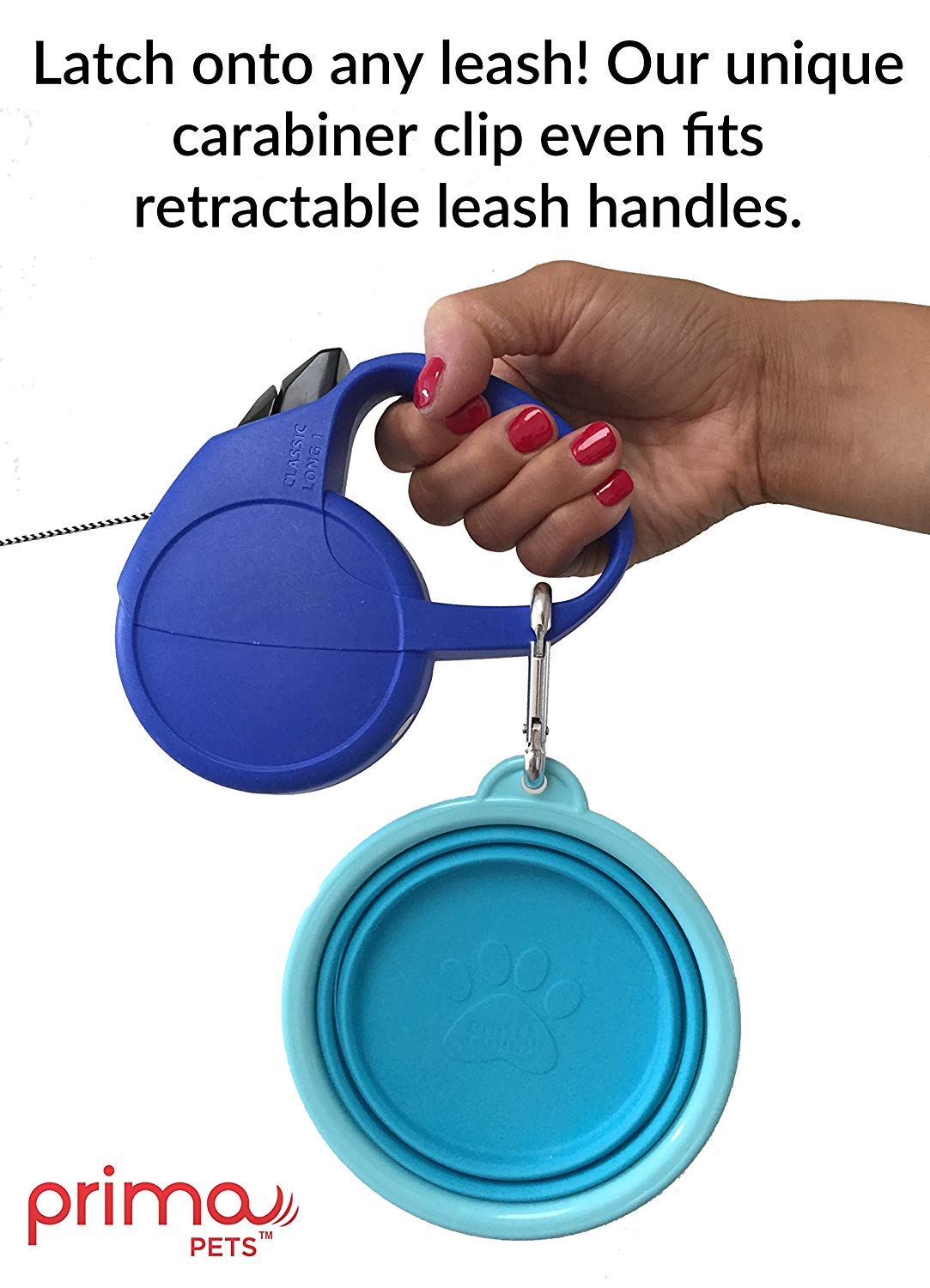 **Prima Pet Expandable Collapsible Silicone Travel Bowl for Dogs & Cats – 1.5 Cup (5.1 Inch) – Portable Food & Water Dish with Clip – Perfect for Hiking, Camping & Travel (Pink)**