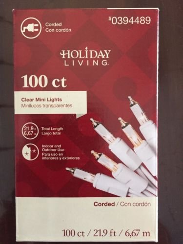 100 Clear Mini String Lights with White Wire - Waterproof Fairy Lights for Wedding, Garden, Patio, Indoor & Outdoor Decor - Perfect for Party, Christmas Tree, Bedroom, and Backyard Lighting