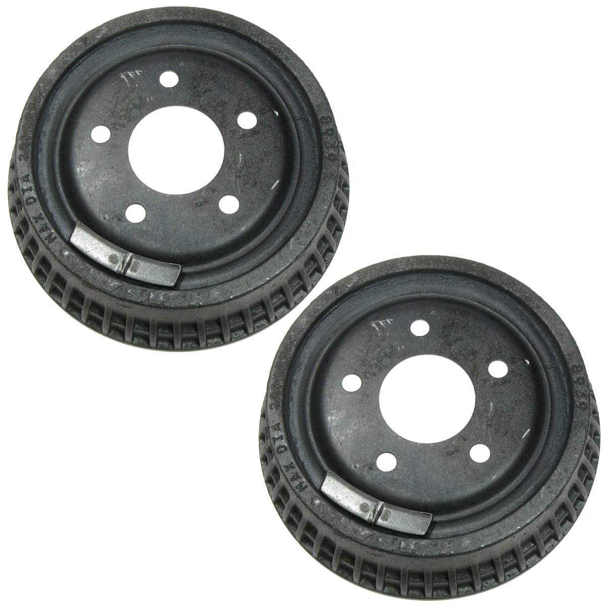 High-Performance Brake Rotor Ceramic Pad Drum & Shoe Front & Rear Kit with Fluids - Compatible with Chevy Silverado, Tahoe, Suburban - Perfect for Off-Roading, Towing & Daily Commuting