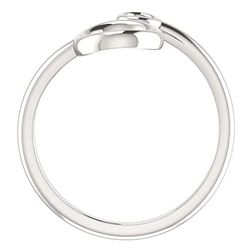 Sterling Silver Double Circle Bypass Ring - Elegant Stackable Jewelry for Women | Perfect for Everyday Wear, Date Nights & Gift Giving