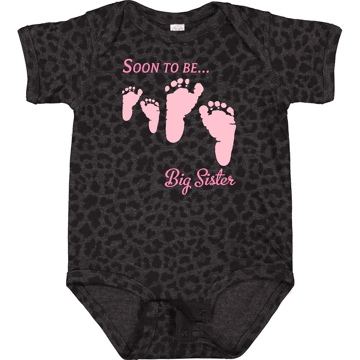 Inktastic Soon To Be Big Sister Baby Bodysuit - Cute Sibling Announcement Outfit for Newborns & Toddlers - Perfect for Gender Reveal, Baby Shower & Family Photos