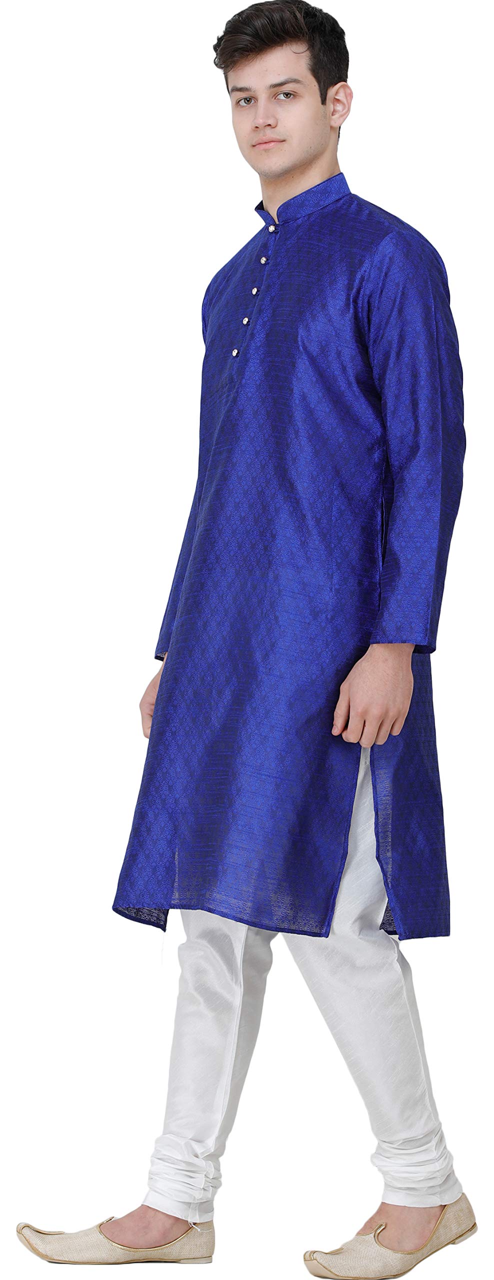 Exotic Indian Wedding Kurta Pajama Set for Men - Elegant Jacquard Woven Booti Design | Perfect for Festivals, Ceremonies & Special Occasions