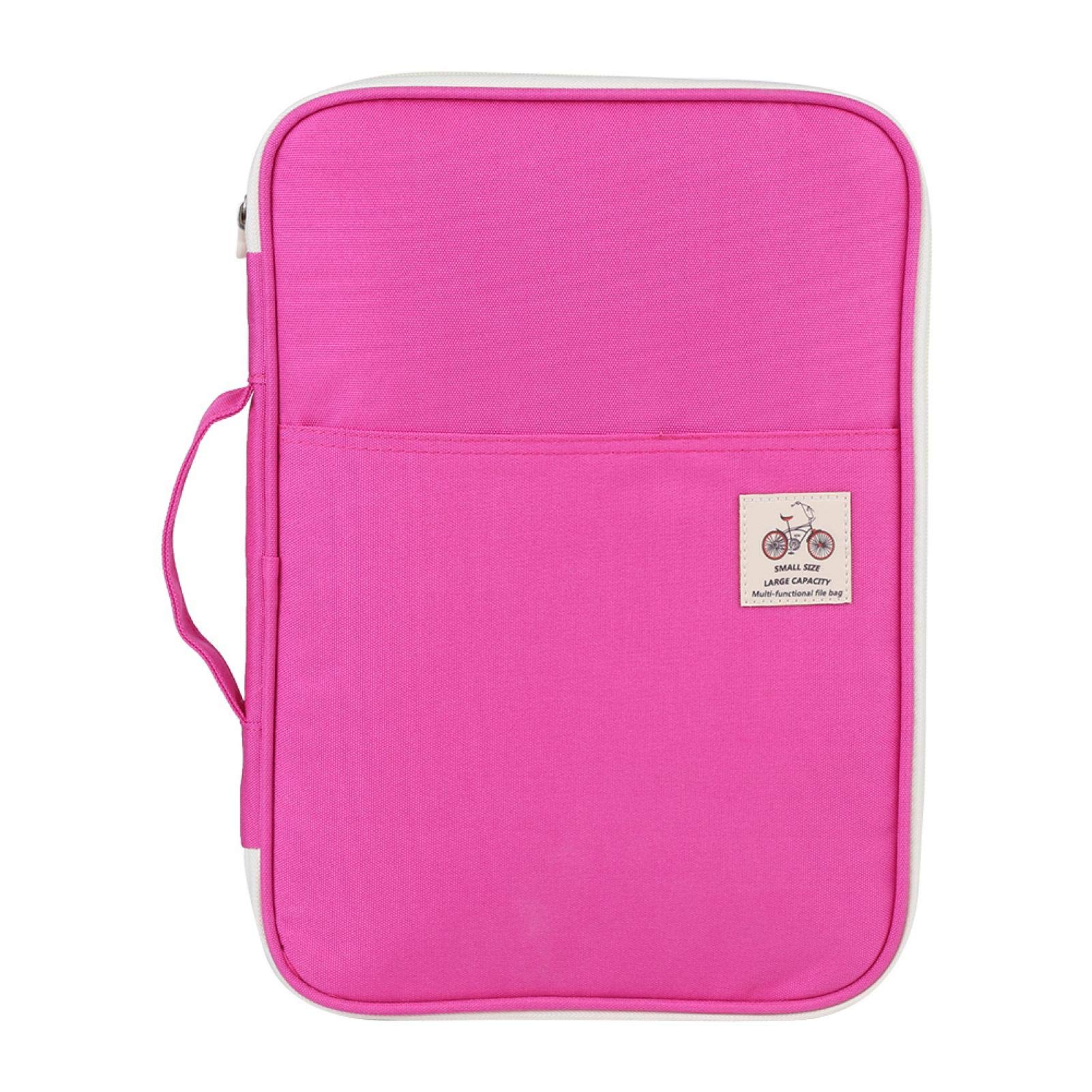Multi-Functional A4 Document Bags with Handle - Waterproof Zippered File Folder Organizer for Travel, School & Office - Perfect for Passports, Notebooks, Board Games & Office Supplies - Ideal for Business Trips, Daily Commuting & Document Storage