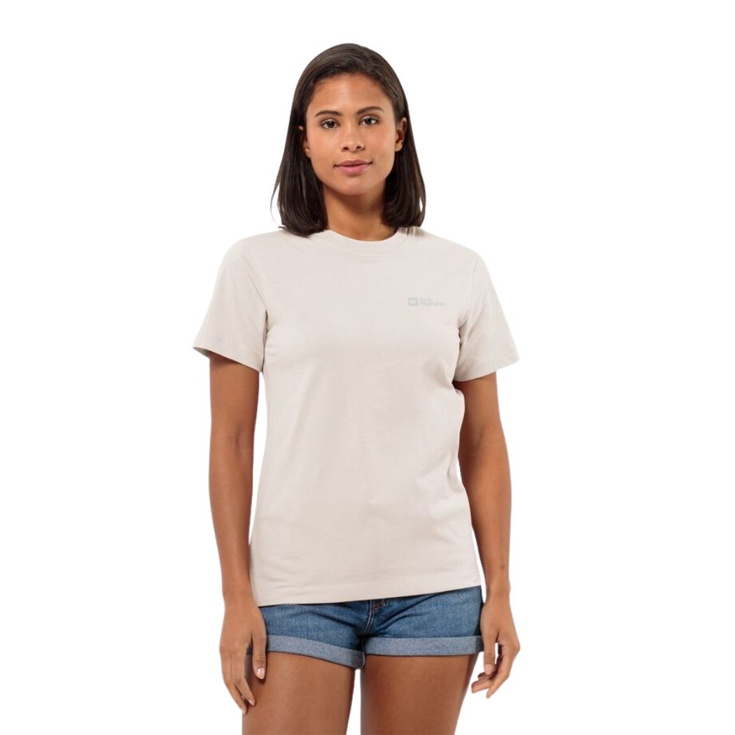 Jack Wolfskin Essential Women's T-Shirt - Lightweight Quick-Dry Comfort Tee for Hiking, Travel & Outdoor Adventures