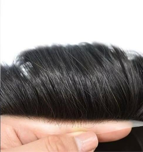 Premium Australian Hair Patch for Men – Non-Surgical Hair Loss Solution | Durable Toupee Hair System with Glue, Clips & Tape | 9x7 Inches Natural Brown | Perfect for Daily Wear, Work & Social Events