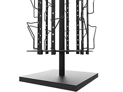 FixtureDisplays® 16-Pocket Adjustable Spinning Display Rack for Greeting Cards, Postcards & Holiday Merchandise (4.5-9.9