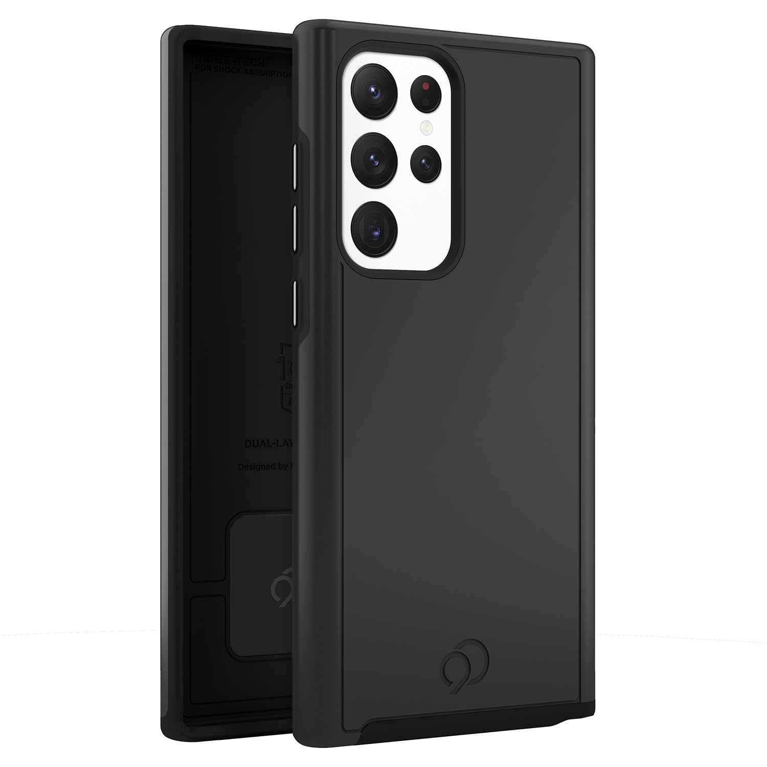 Cirrus 2 Black Protective Case for Samsung Galaxy S22 Ultra - Slim Fit Shockproof Cover with Raised Edges | Perfect for Everyday Use, Work & Outdoor Activities