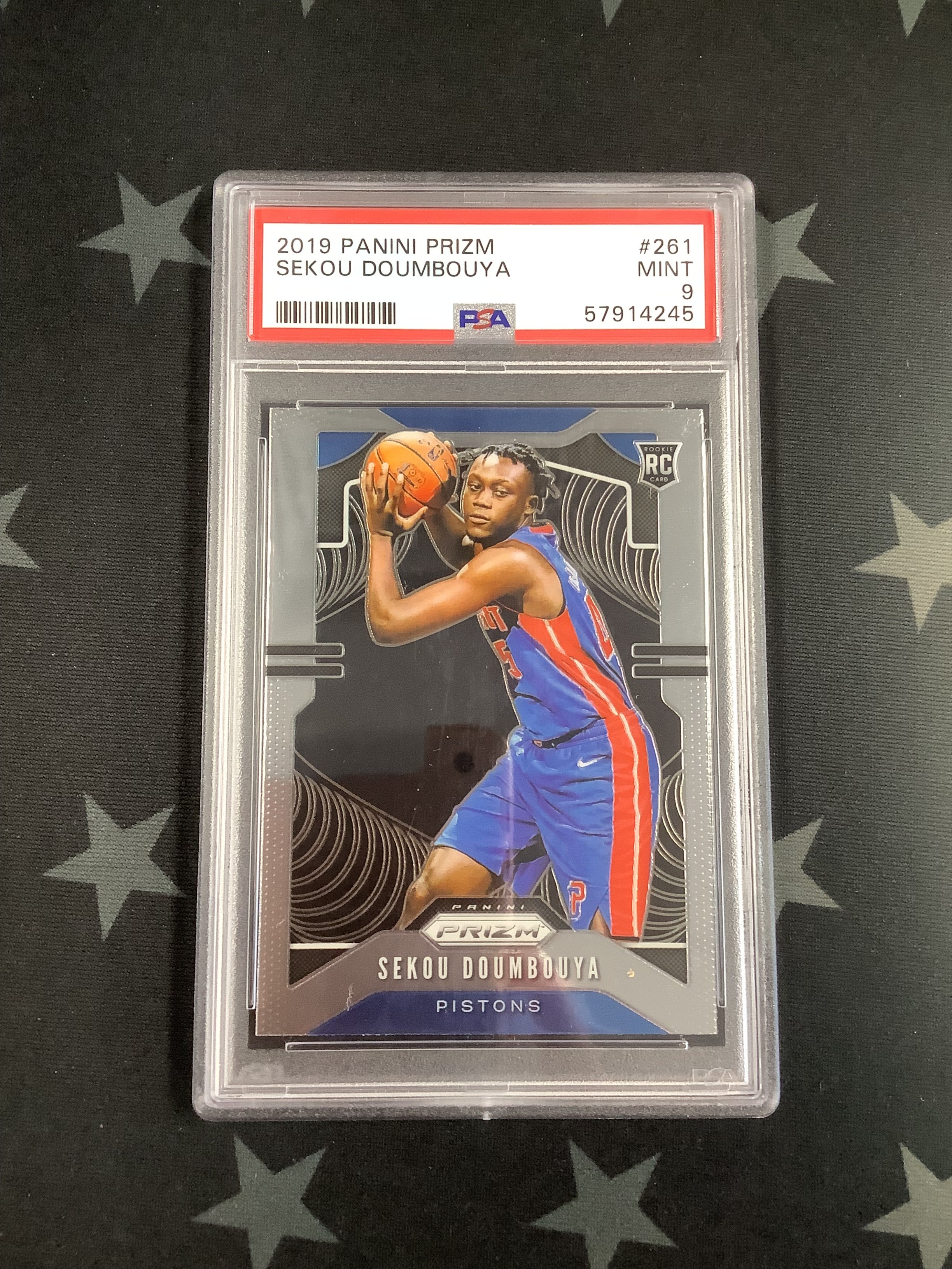 2019 Panini Prizm Basketball Sekou Doumbouya #261 PSA Mint 9 Card - Perfect for Collectors, Investors & NBA Fans - Display in Home, Office or Man Cave