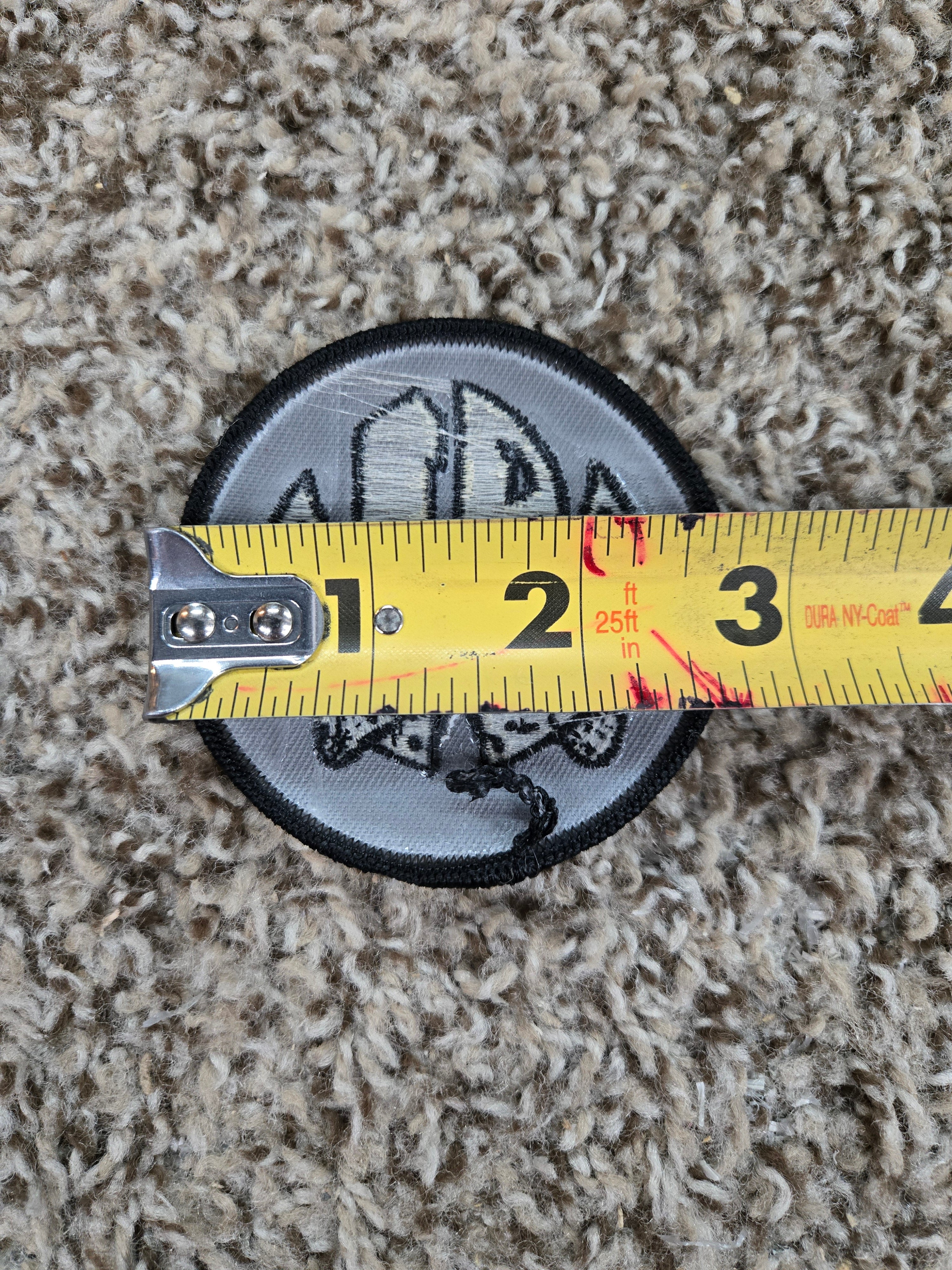 Vintage A1 Quality Meats Skateboard Wheels Patch - Grey | Durable Skateboard Accessories for Street & Park Skating