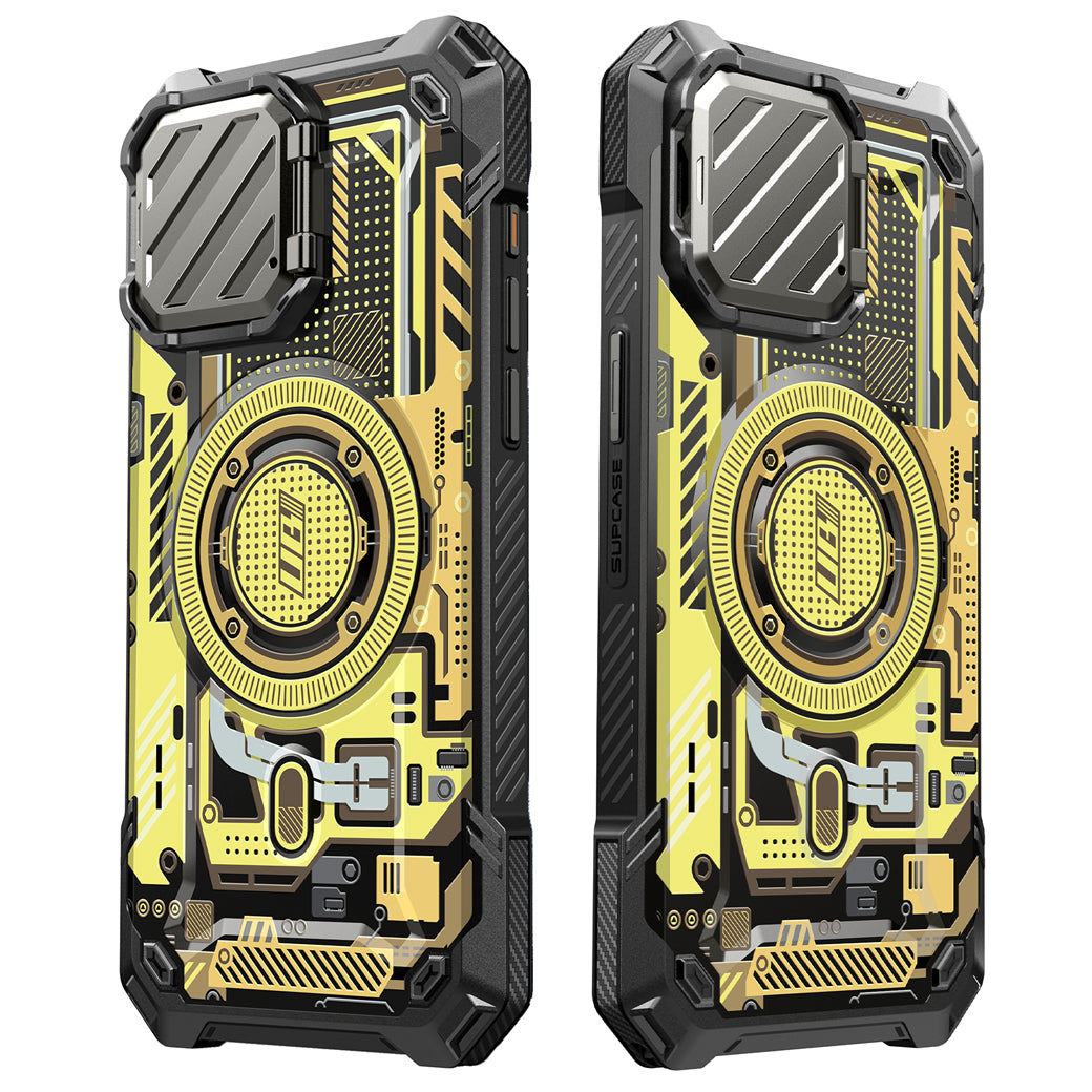 iPhone 15 Pro Max 6.7 Inch Unicorn Beetle MAG XT MagSafe Case - Yellow Circuit | Shockproof & Magnetic Protection | Perfect for Outdoor Adventures & Daily Use