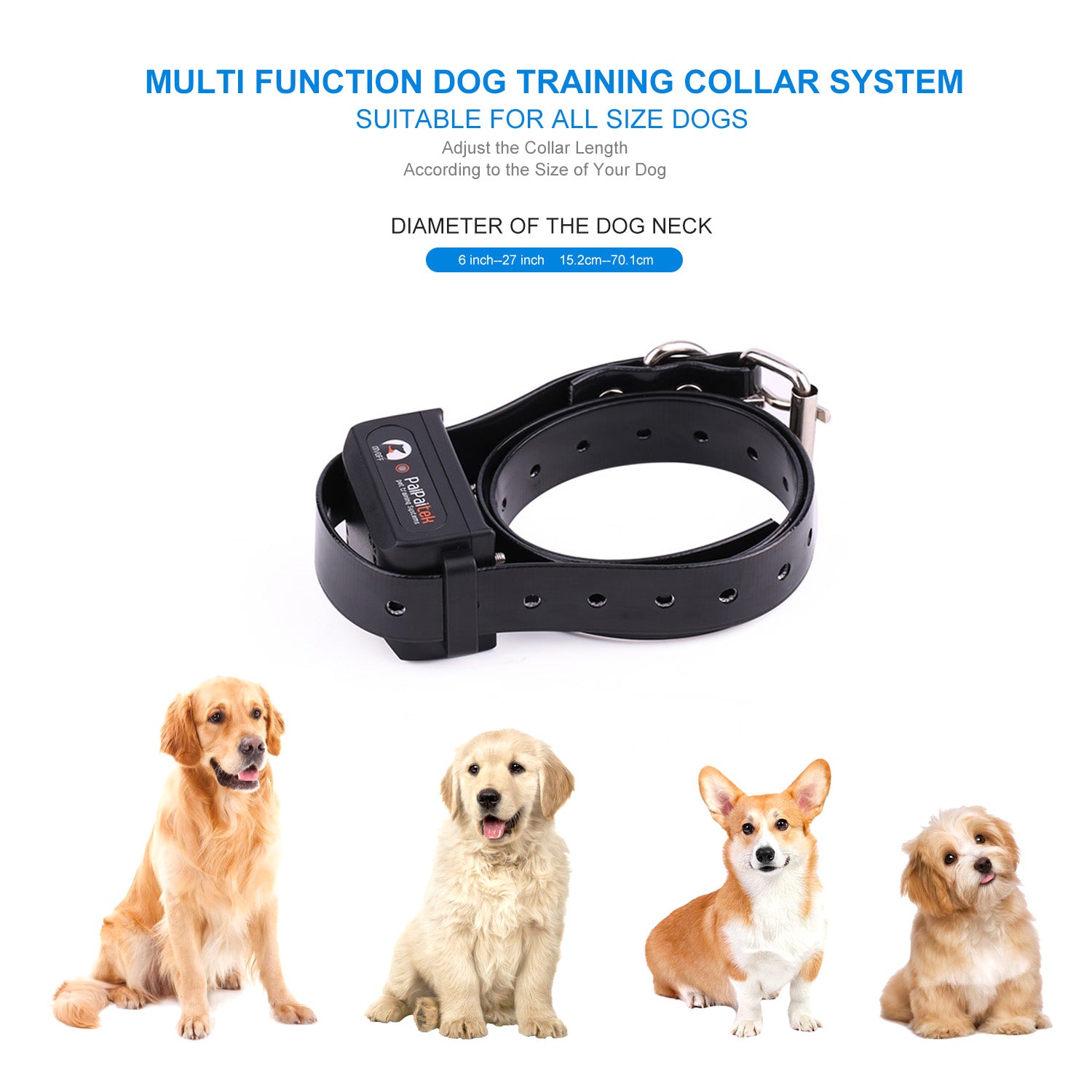 PD 525 TIO 2-in-1 Dog Training Collar with Remote & Shock - Anti-Bark Control for Small to Large Dogs - Perfect for Obedience Training & Behavior Correction at Home or Outdoors