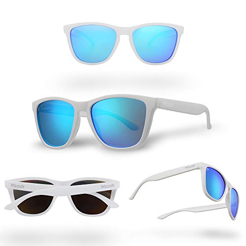 Blue Lens - White Frame (Bocas Aqua)