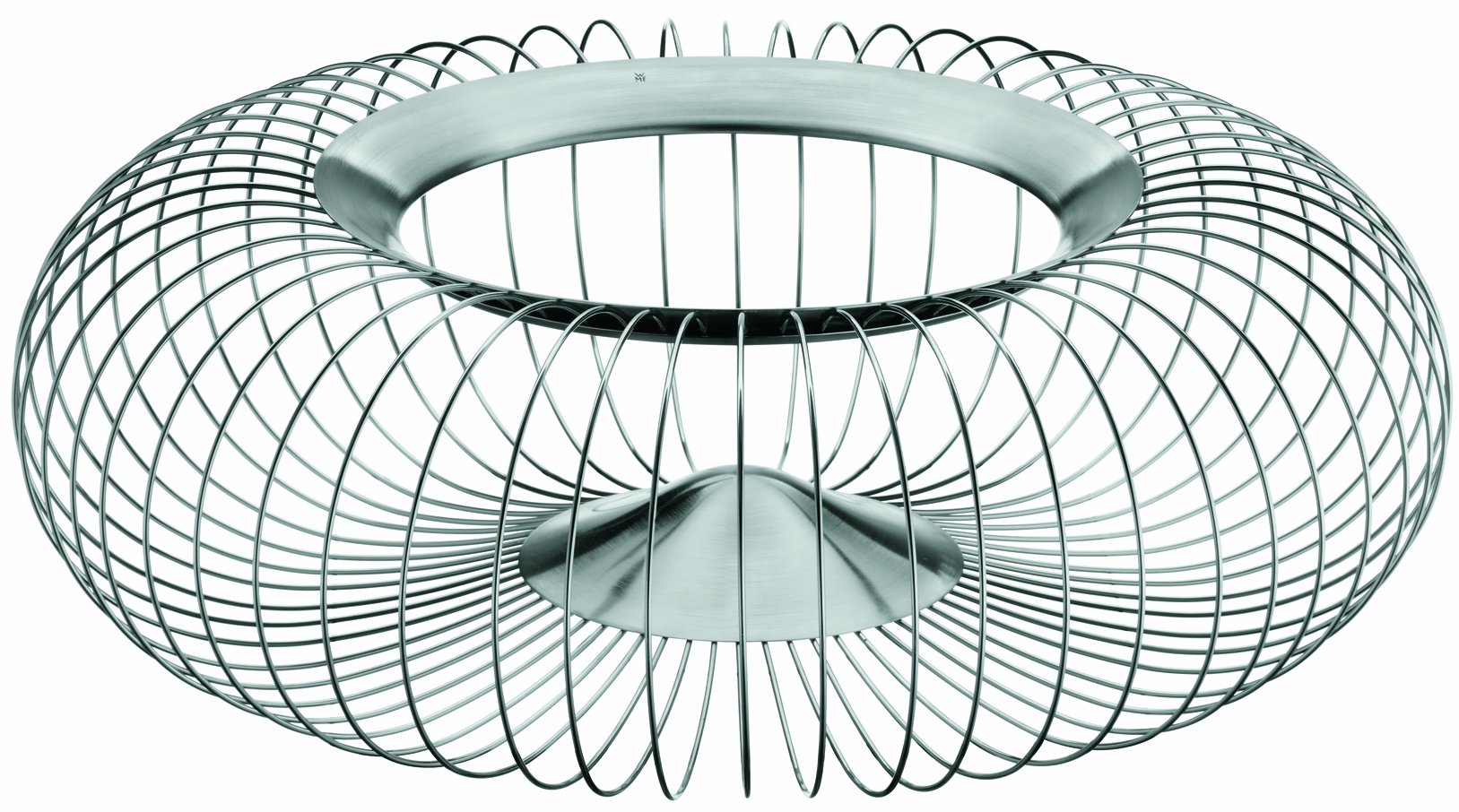 WMF Lounge Dimensional Basket - Stainless Steel Fruit & Bread Serving Basket for Kitchen, Dining Table, Picnic, Party Buffet