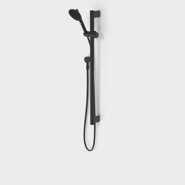 Caroma Opal Support VJet Shower with 900mm Rail in Matte Black - Modern Bathroom Shower System for Elderly & Disabled Accessibility