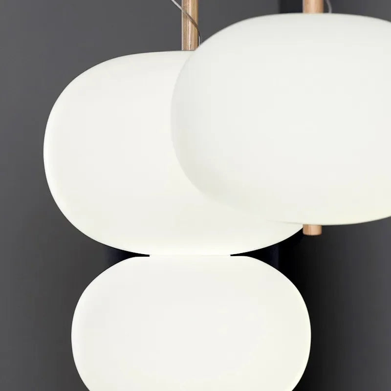 Modern Glass Ball LED Pendant Light - Dimmable Hanging Fixture for Kitchen Island, Dining Room & Bedroom Decor