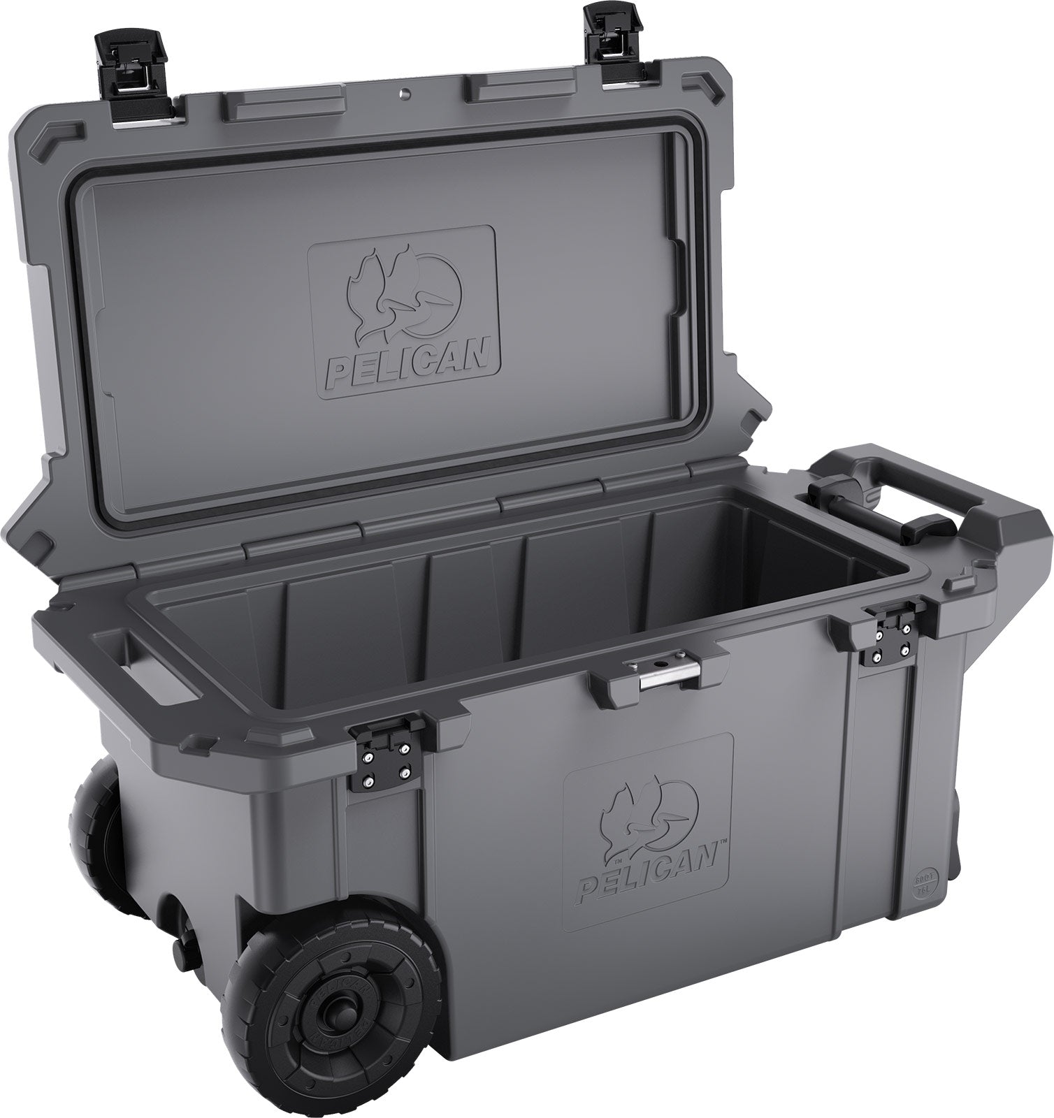 80QT Elite Wheeled Cooler - Heavy Duty Rolling Ice Chest for Camping, Tailgating, Beach & Outdoor Adventures - Large Capacity Cooler with Wheels for Picnics, Fishing & Road Trips