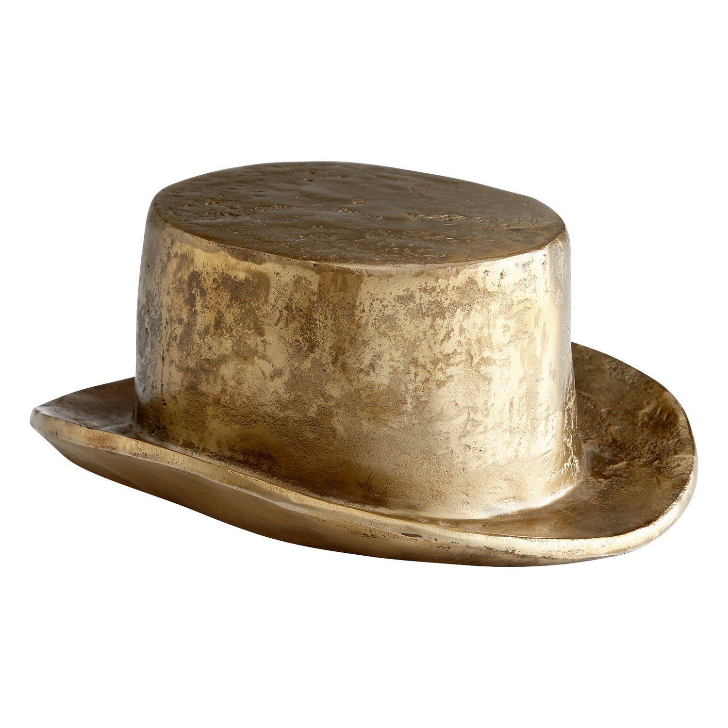 Cyan Design 11233 Aged Brass Hat Token - Vintage Home Decor, Wall Hanging, Farmhouse Style for Living Room, Bedroom, or Entryway