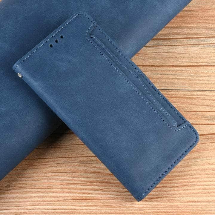 Samsung Galaxy S23 Ultra Leather Case with Removable Card Holder - Premium Protective Cover for Everyday Use & Travel