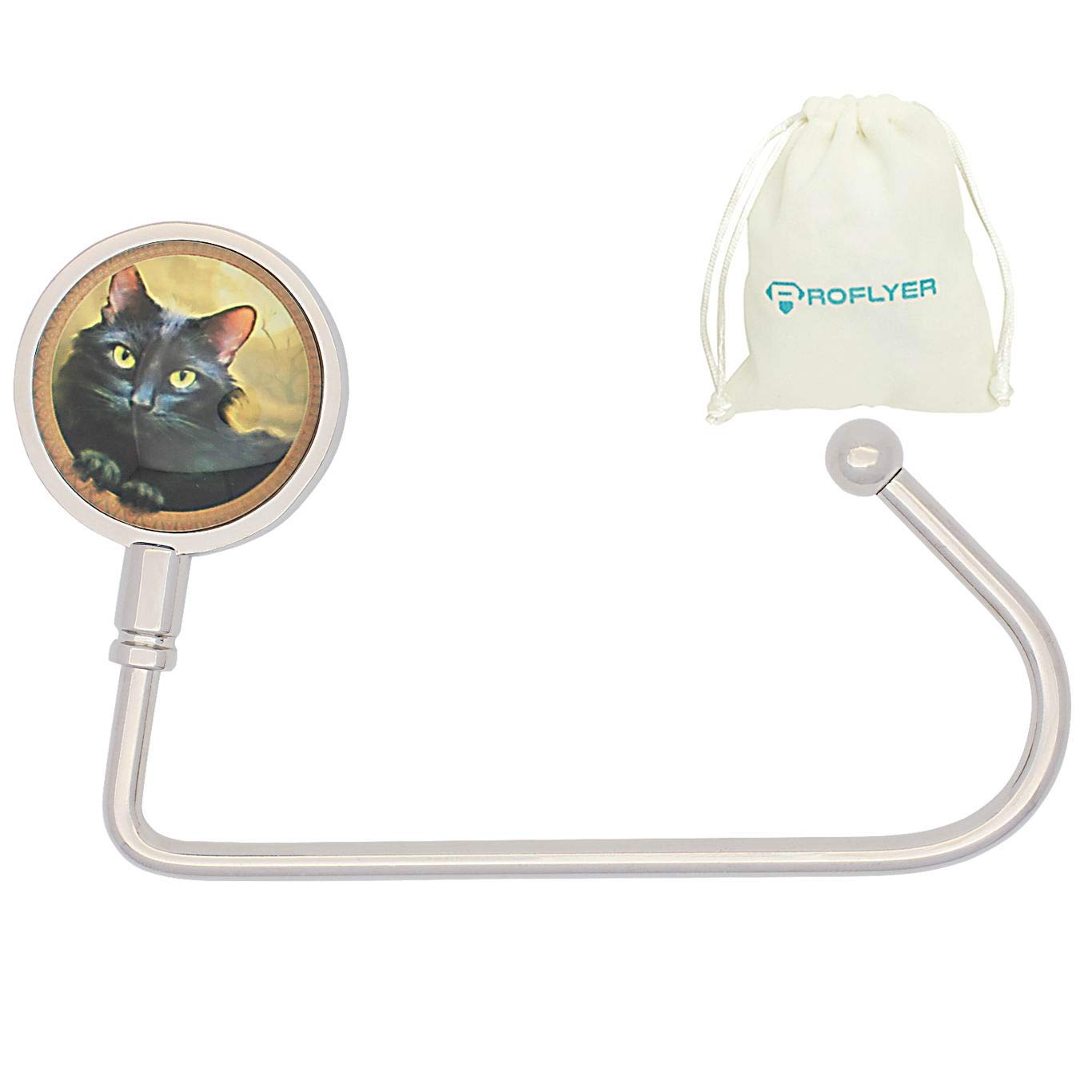 Stylish Purse Hook for Table - Durable Bag Hanger for Women, Handbag Holder for Restaurants, Office & Home - Perfect Gift for Women & Girls (CAT 06) | Ideal for Dining Out, Work Desks & Closet Organization