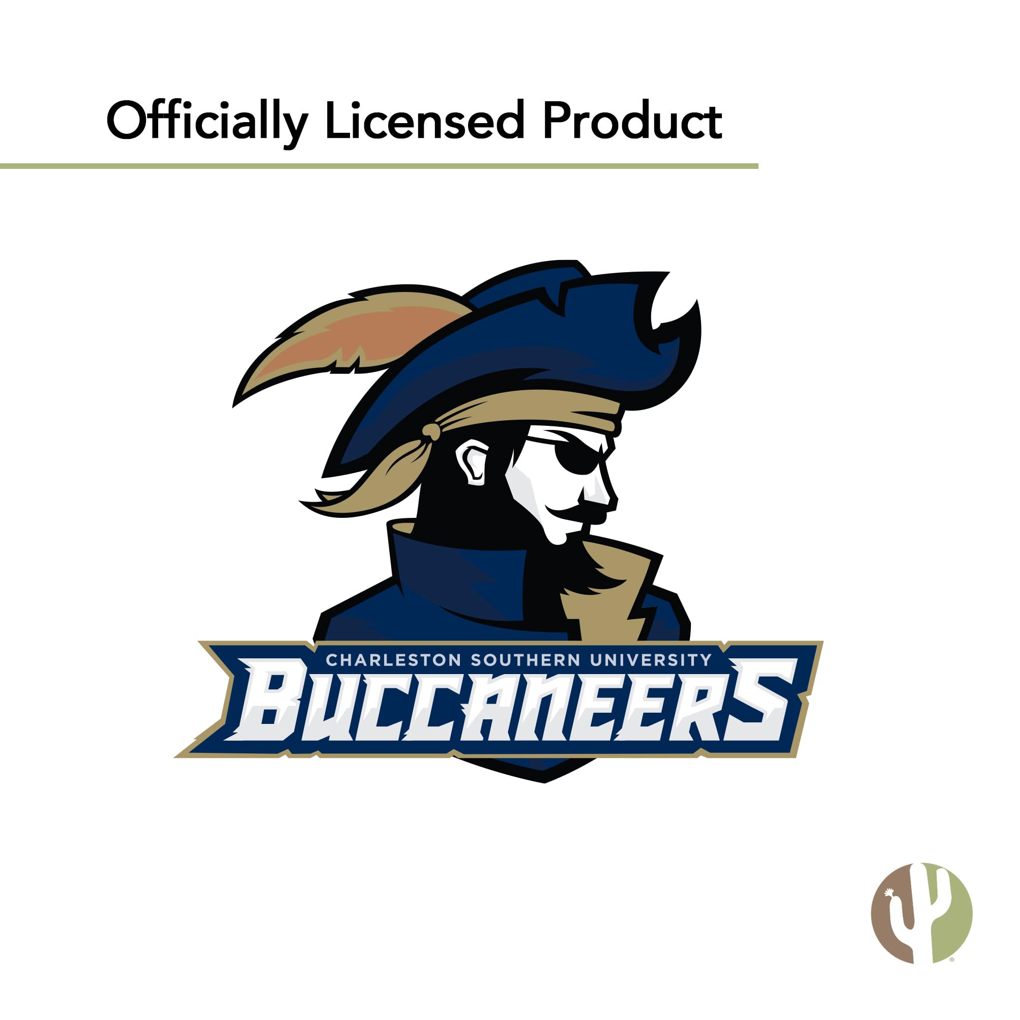 Desert Cactus Charleston Southern University Sticker - CSU Buccaneers Vinyl Decals for Laptop, Water Bottle, Car & Scrapbook - Perfect for College Pride, School Spirit & Fan Gifts (Type 3-1)