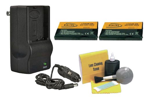 Casio NP20-2 Replacement Lithium Ion Battery (650mAh) with Fast AC/DC Travel Charger - Compatible with Digital Cameras, Calculators & Electronic Devices - Perfect for Travel, Photography & Everyday Use