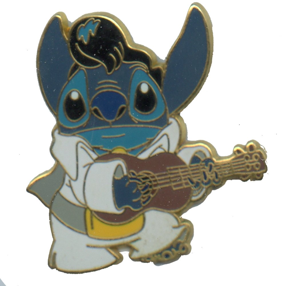 Disney Pin #38770: WDW DLR - Stitch as Elvis Collectible Trading Pin - Limited Edition Disneyland & Disney World Souvenir for Pin Traders & Collectors - Perfect for Disney Parks, Lanyards & Pin Boards