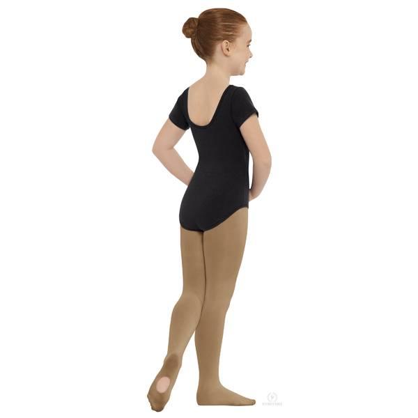 Eurotard Kids Convertible Dance Tights - Stretchable Ballet & Gymnastics Leggings for Girls & Boys - Perfect for Dance Class, Performances & Active Play