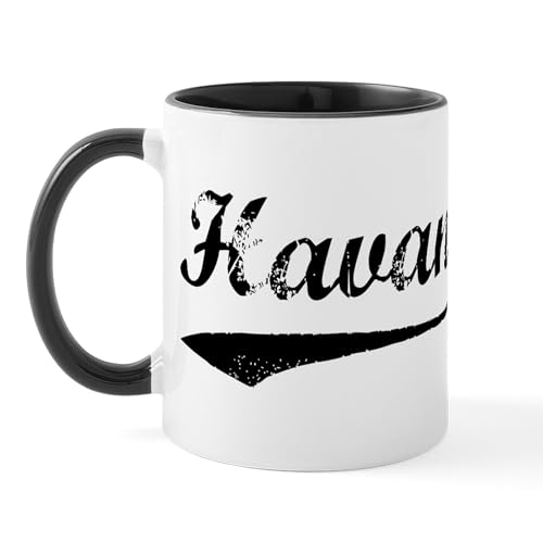 White/Black Inside - Vintage Havana Mug