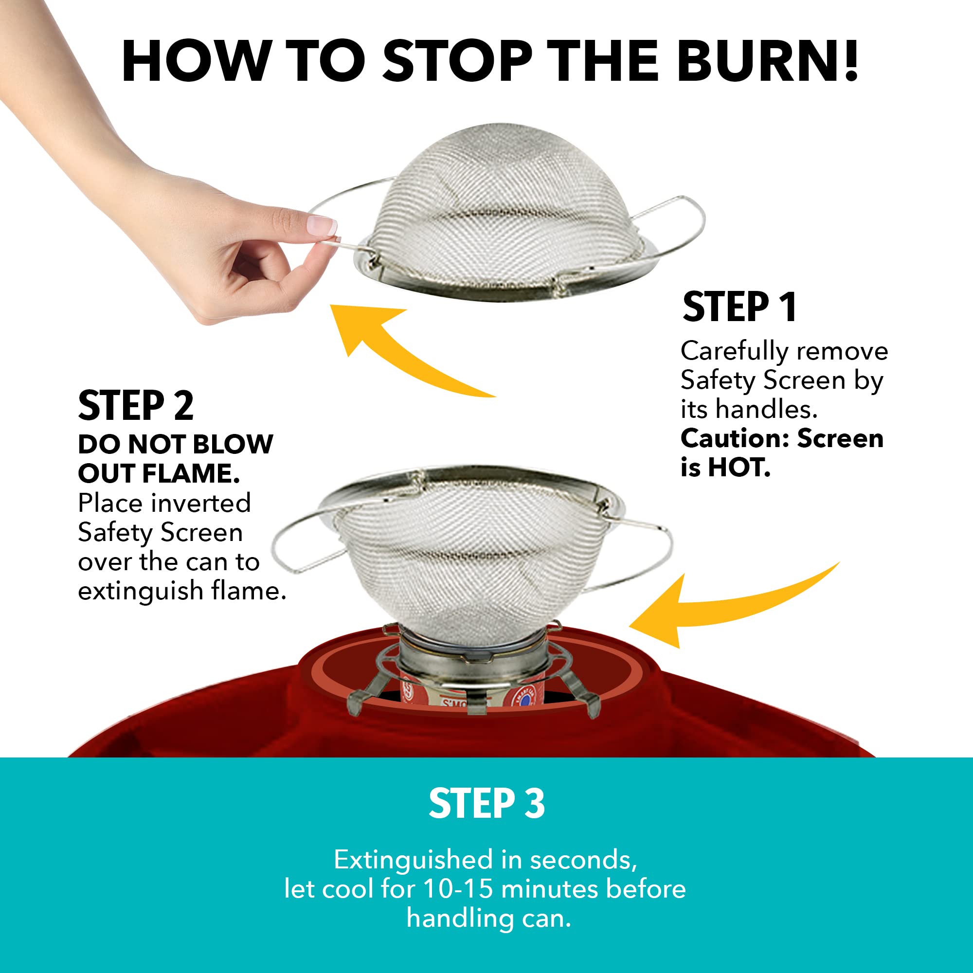 Sterno 70260 Smores Maker - Portable Tabletop Indoor & Outdoor S'mores Maker for Camping, Parties & Backyard BBQs - One Size, Red